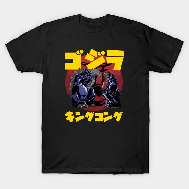 Godzilla vs Kong Gangster T-Shirt by soogood64